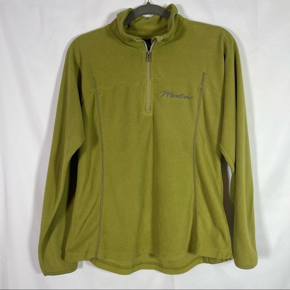 Polar Fleece 1/4 zip Sweater, Size XL. Montana Embroidery. Excellent condition!